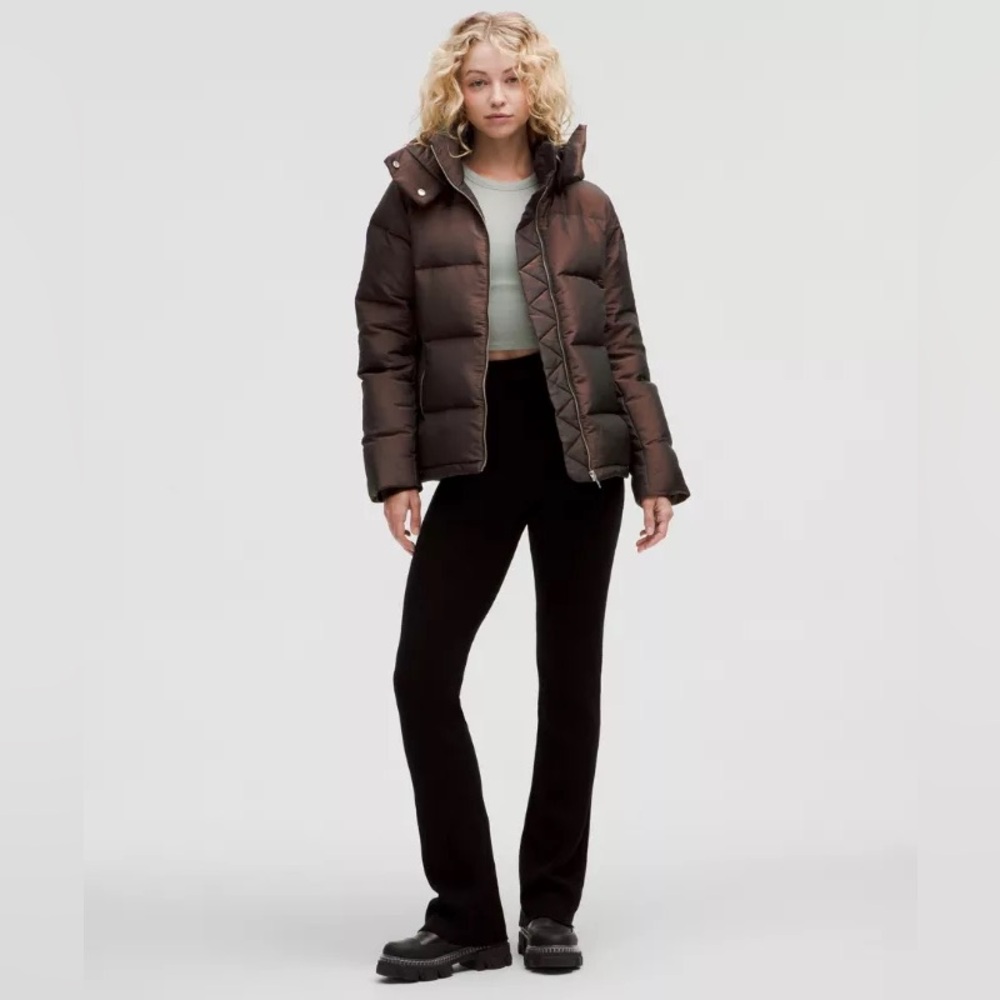 NWOT Women's Wunder Puff 600-Down-Fill Jacket Iridescent Brown size 6